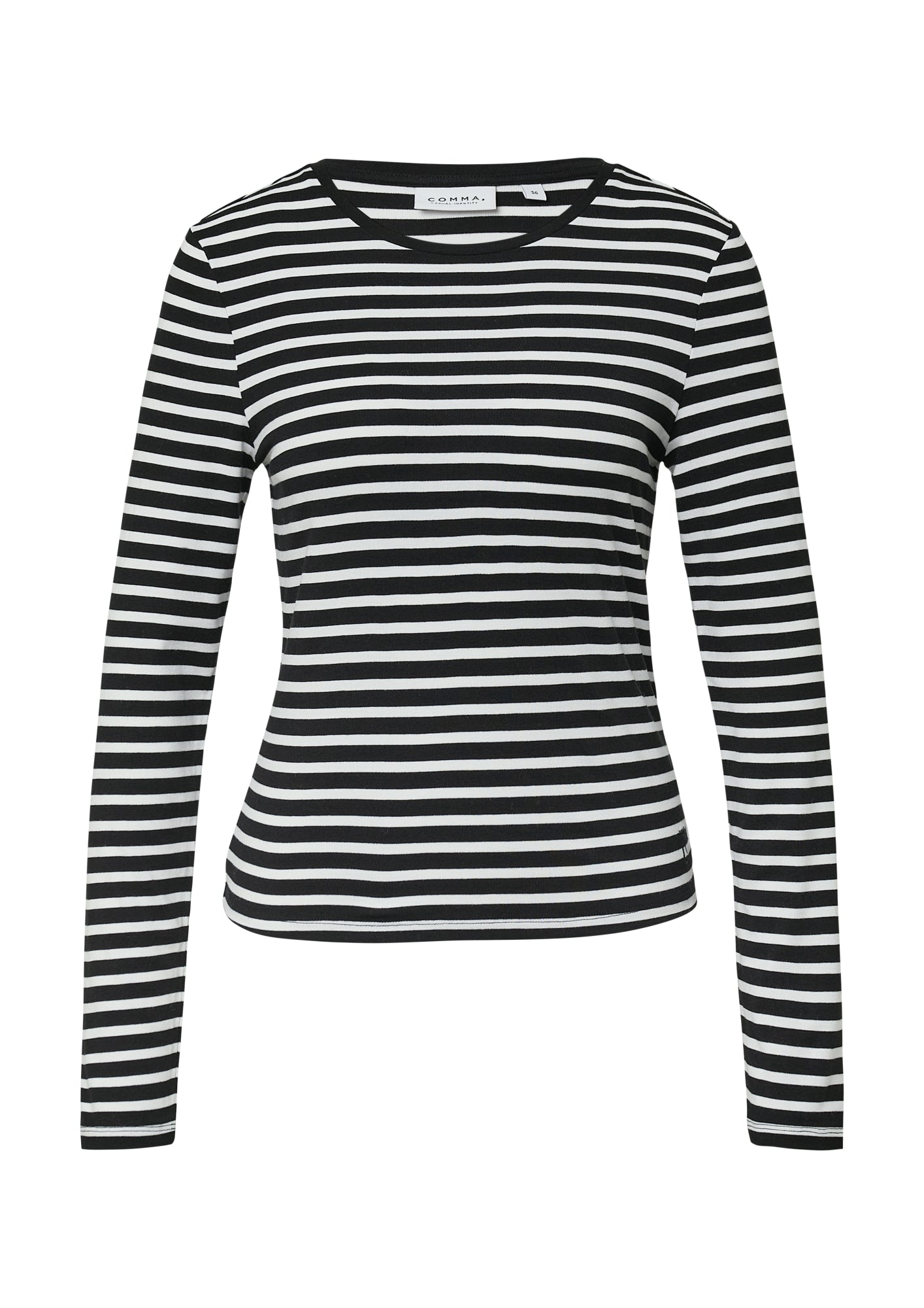 comma casual identity Langarmshirts  schwarz