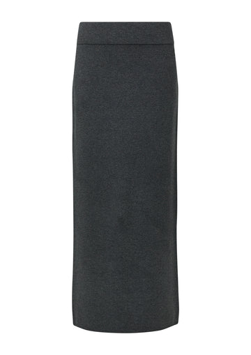 Langer Bleistift-Strickrock