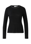 comma casual identity Langarmshirts  schwarz
