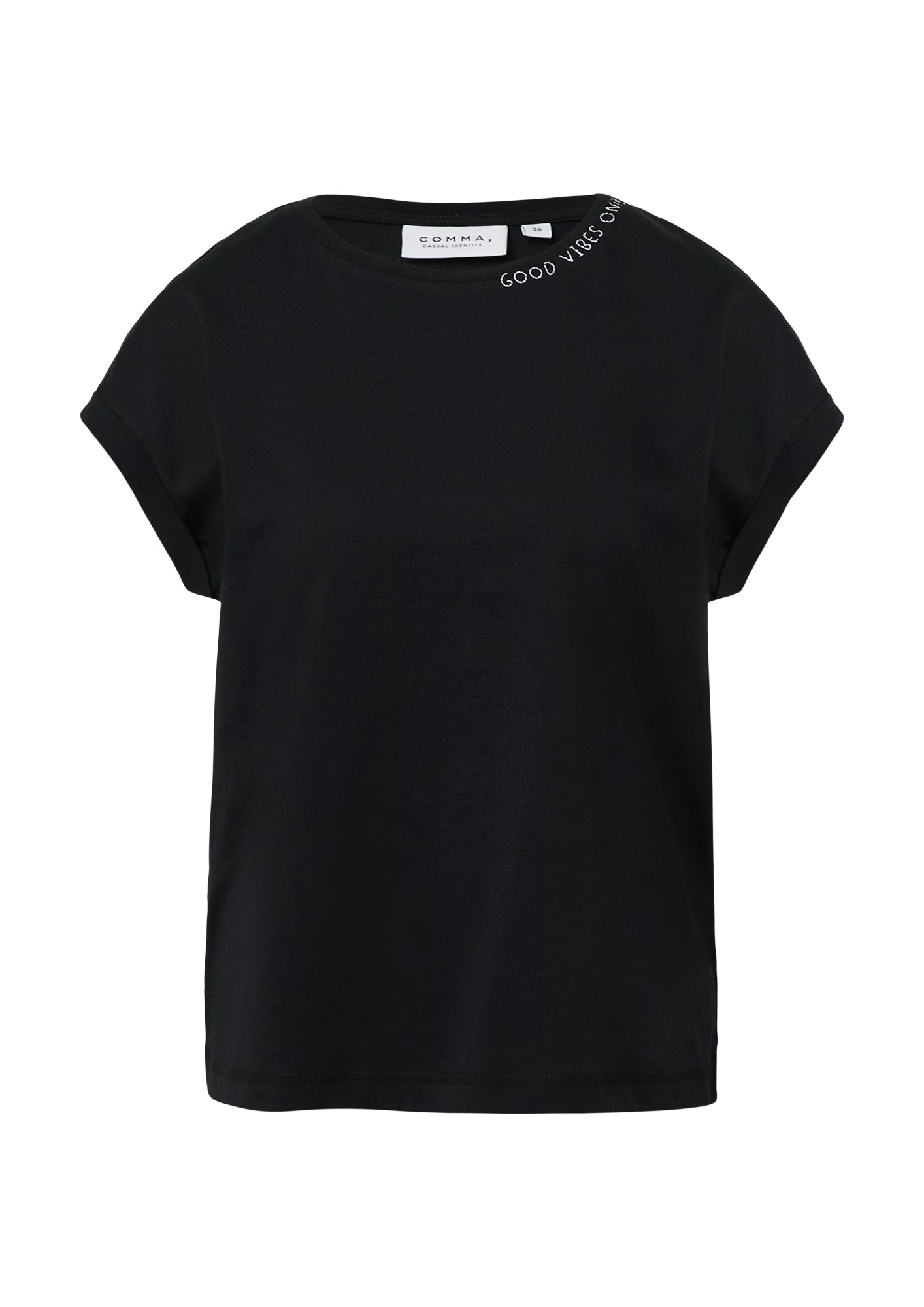 comma casual identity T-Shirts  schwarz