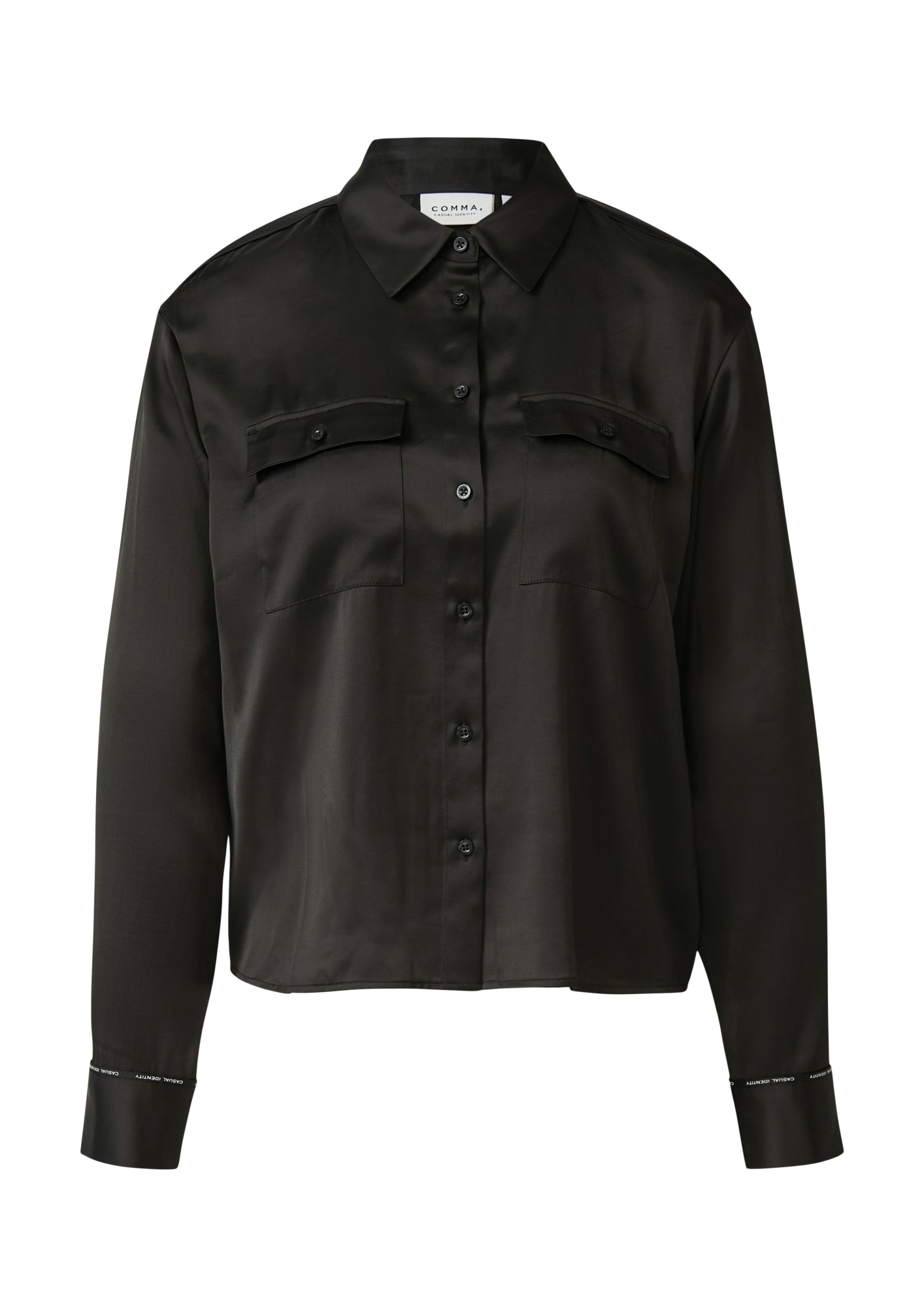 comma casual identity Blusen  schwarz