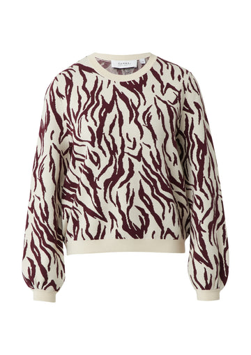 Strickpullover mit Animal-Muster