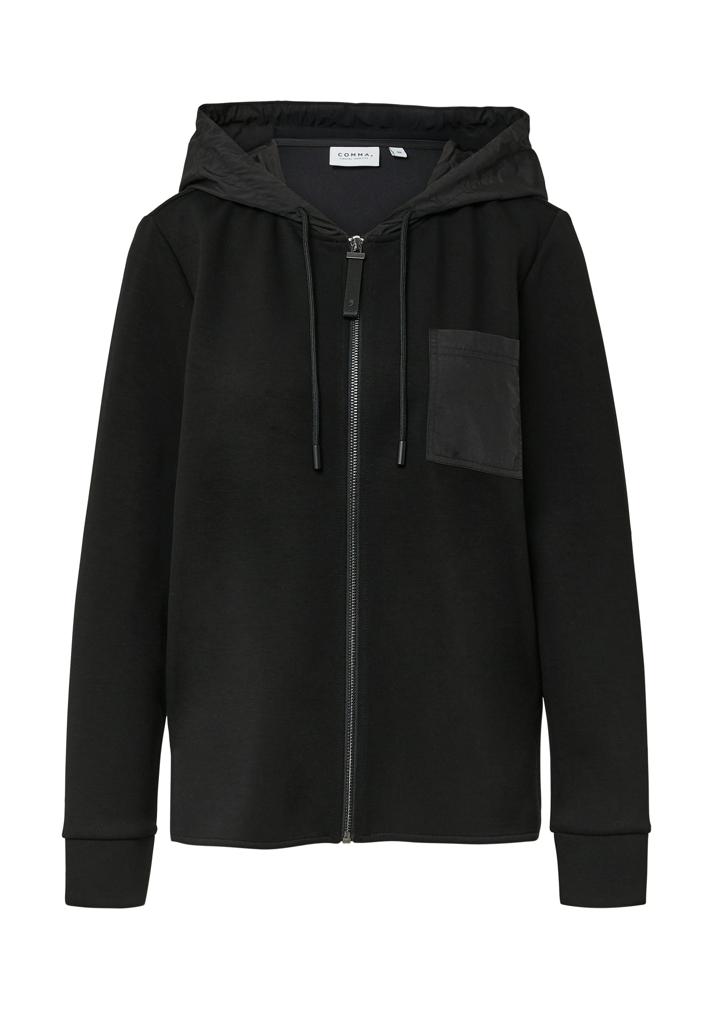 comma casual identity Sweatjacken  schwarz