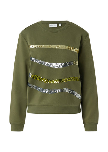 Sweatshirt mit Pailletten-Artwork