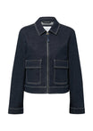 comma casual identity Jeansjacken  dunkelblau