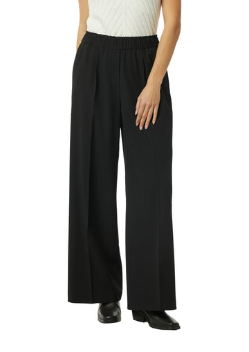 Wide-Leg-Hose mit gerafftem Bund