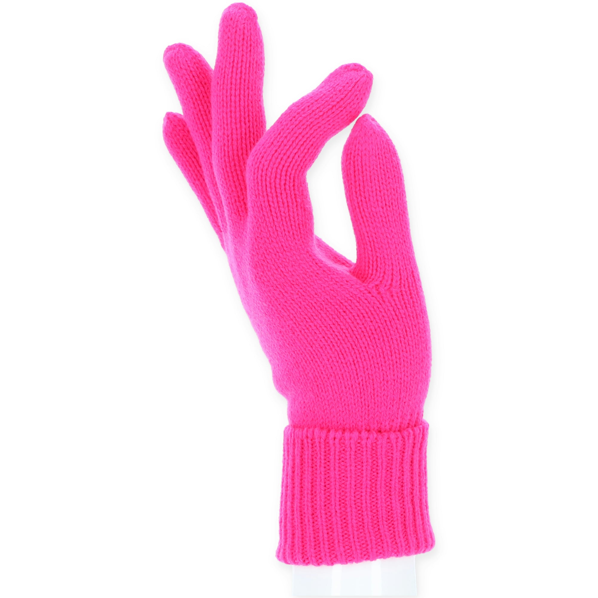 halsüberkopf Handschuhe  pink