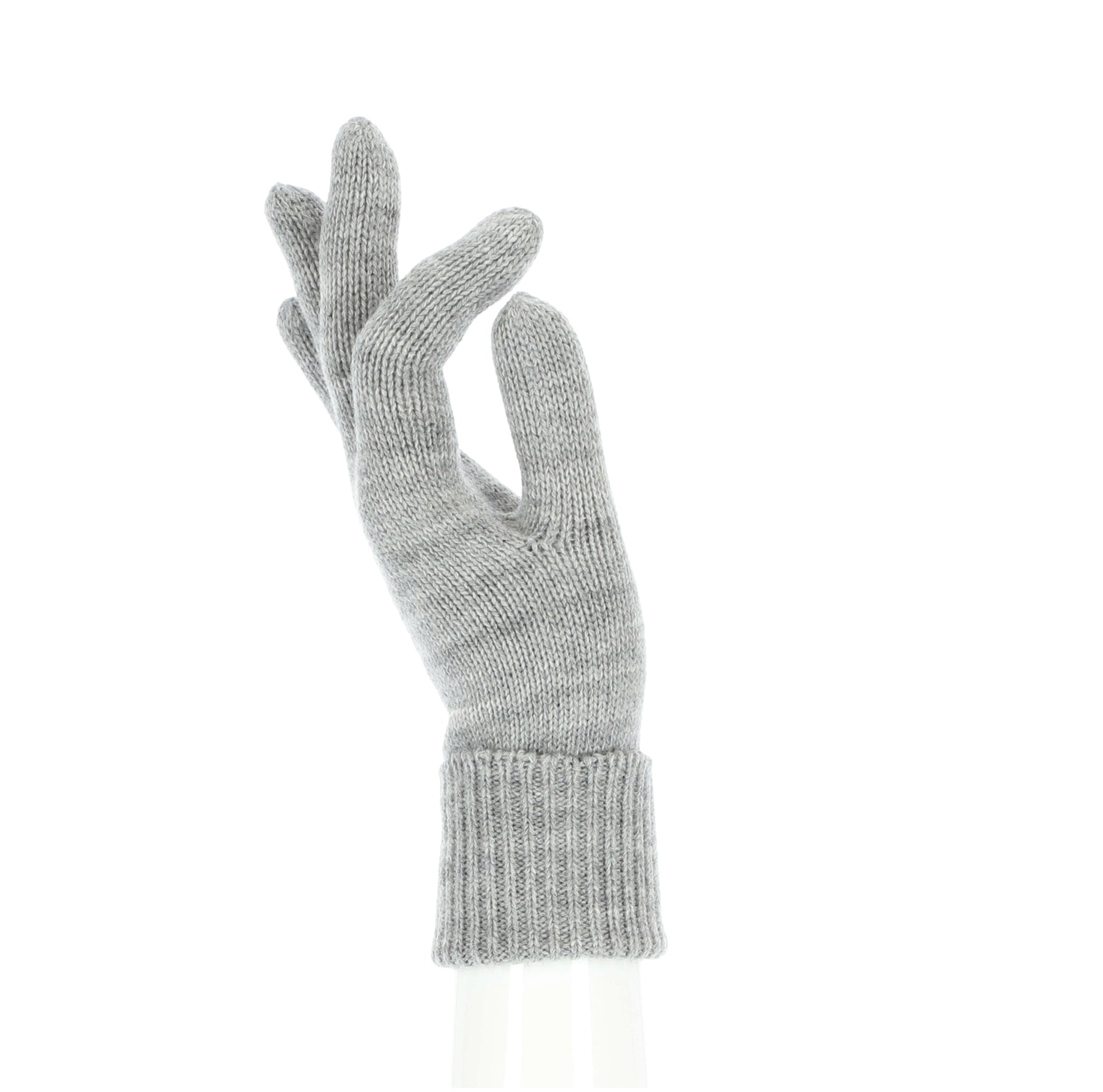 halsüberkopf Handschuhe  silber