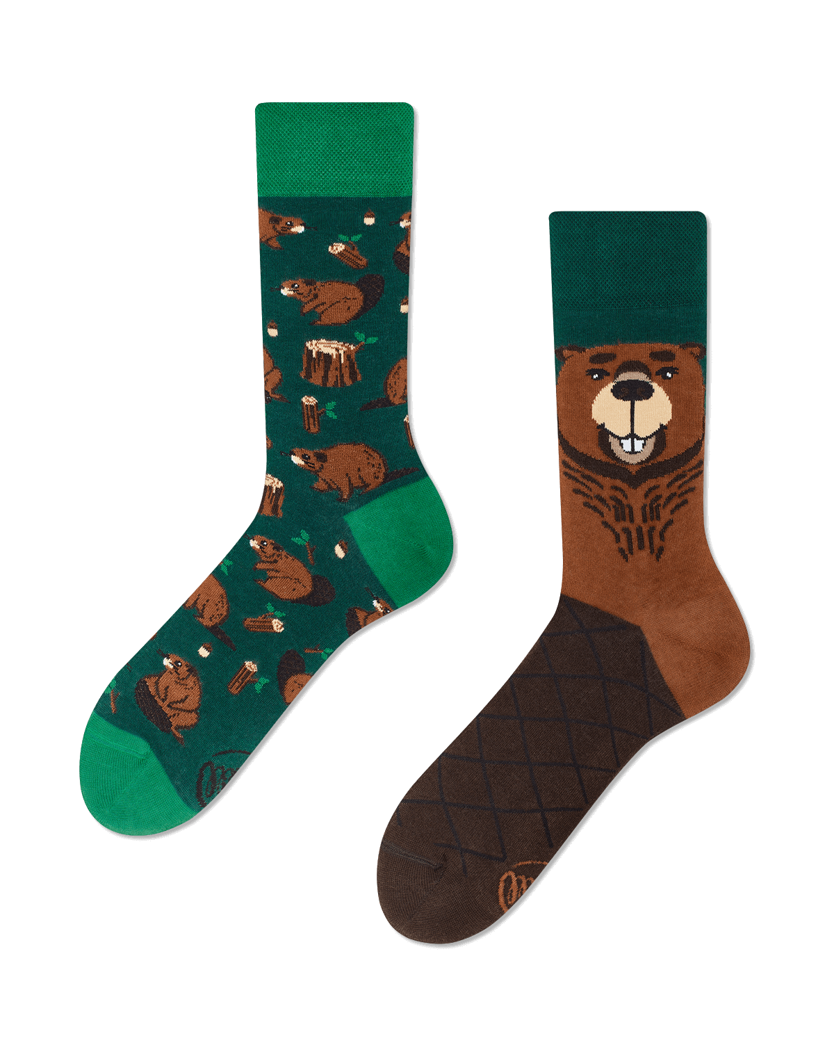 many mornings Socken  dunkelgrün