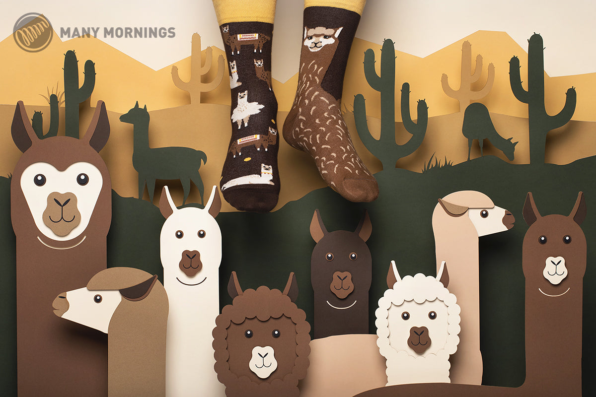 many mornings Socken  braun