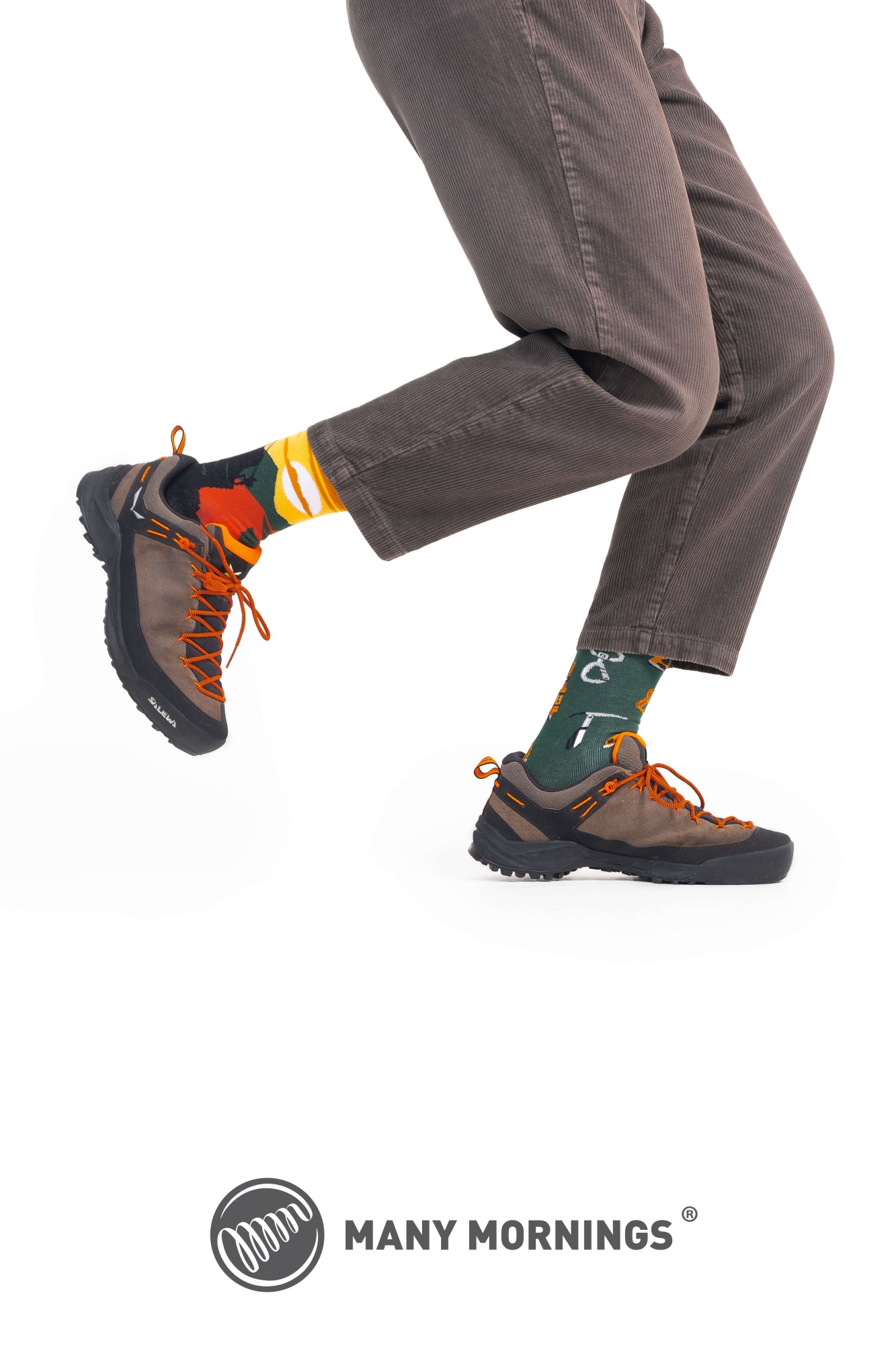 many mornings Socken  braun