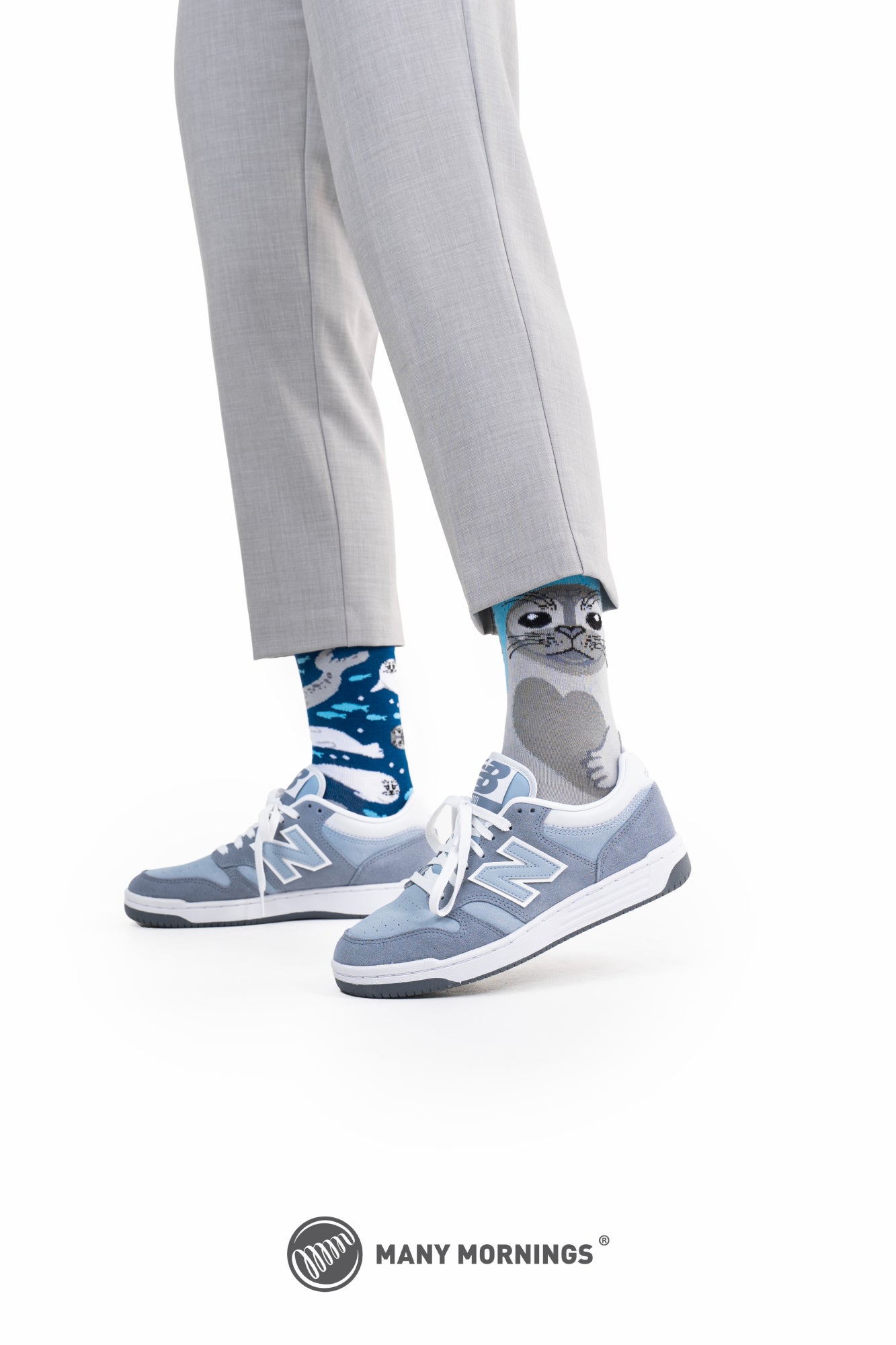 many mornings Socken  hellblau