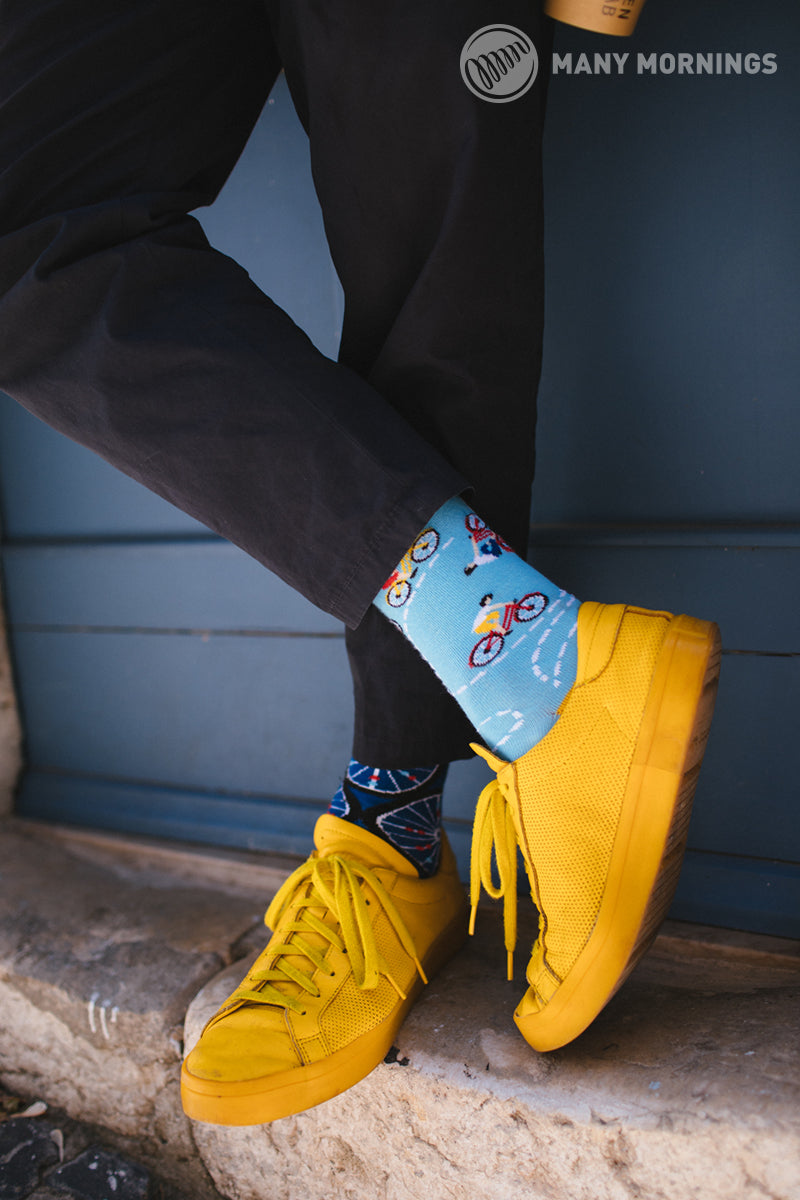 many mornings Socken  hellblau