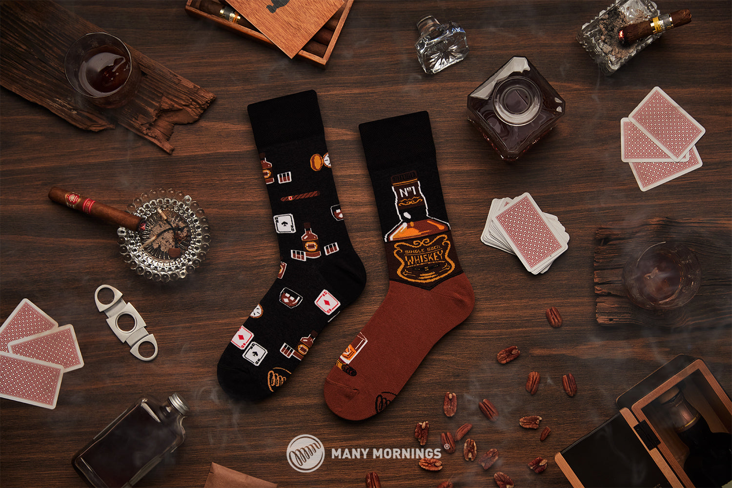 many mornings Socken  braun