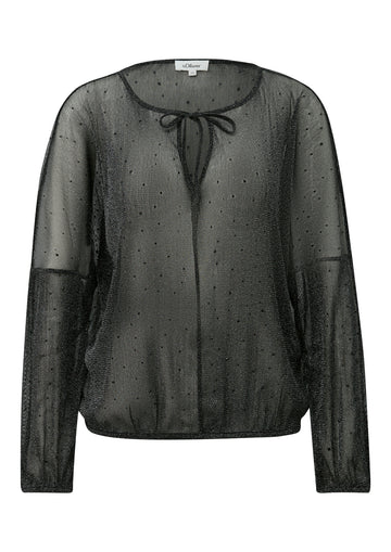 Bluse aus Glitzergarn