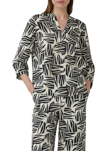 Bluse mit All-over-Print
