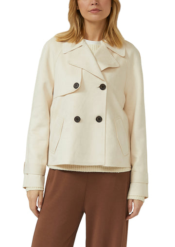 Cabanjacke in Velourslederoptik