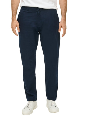 Chinohose aus Leinenmix