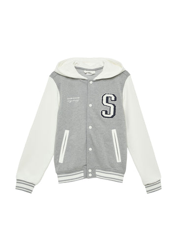 College-Jacke mit Kapuze