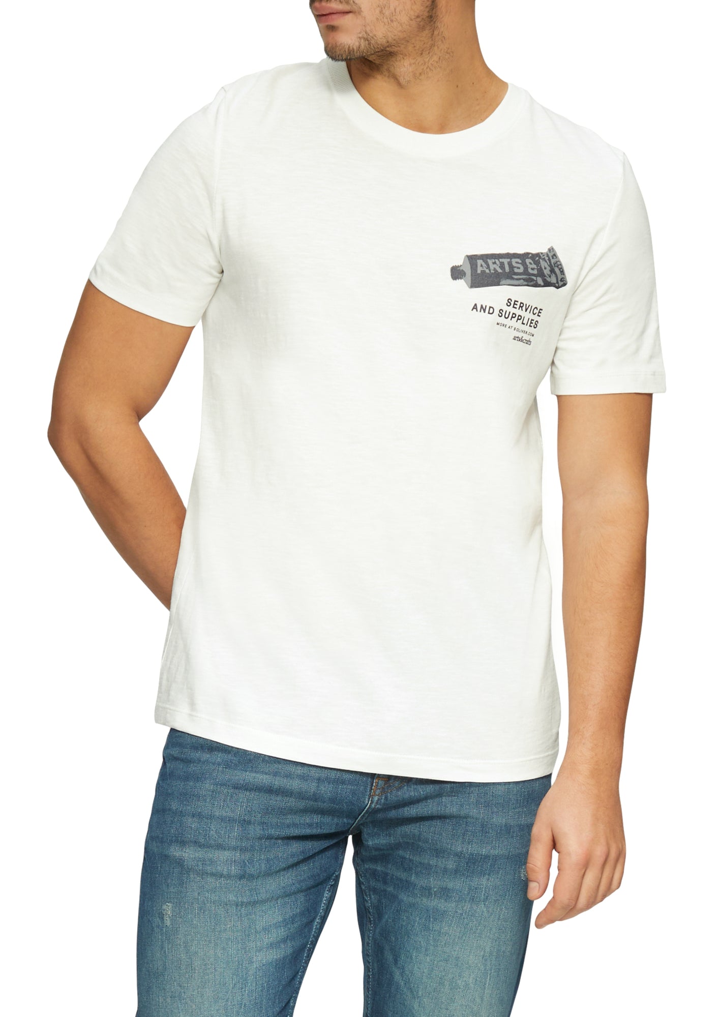 s.Oliver T-Shirts  weiß