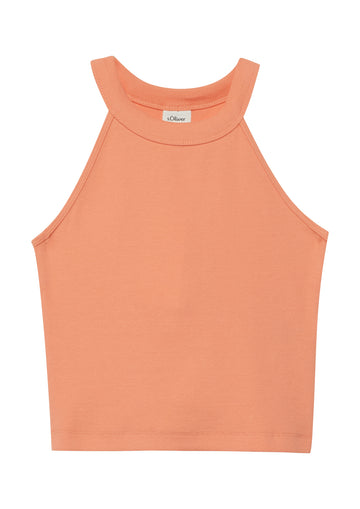 Crop Top mit Rippstruktur