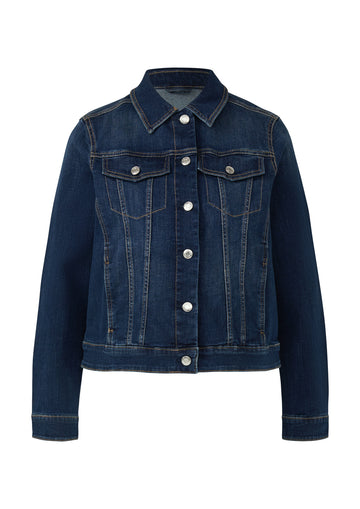 Elastische Slim-Fit-Jeansjacke