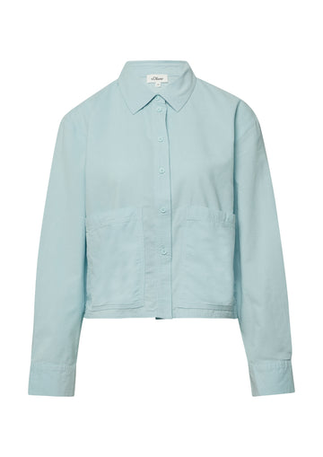 Feincord-Bluse im Relaxed Fit