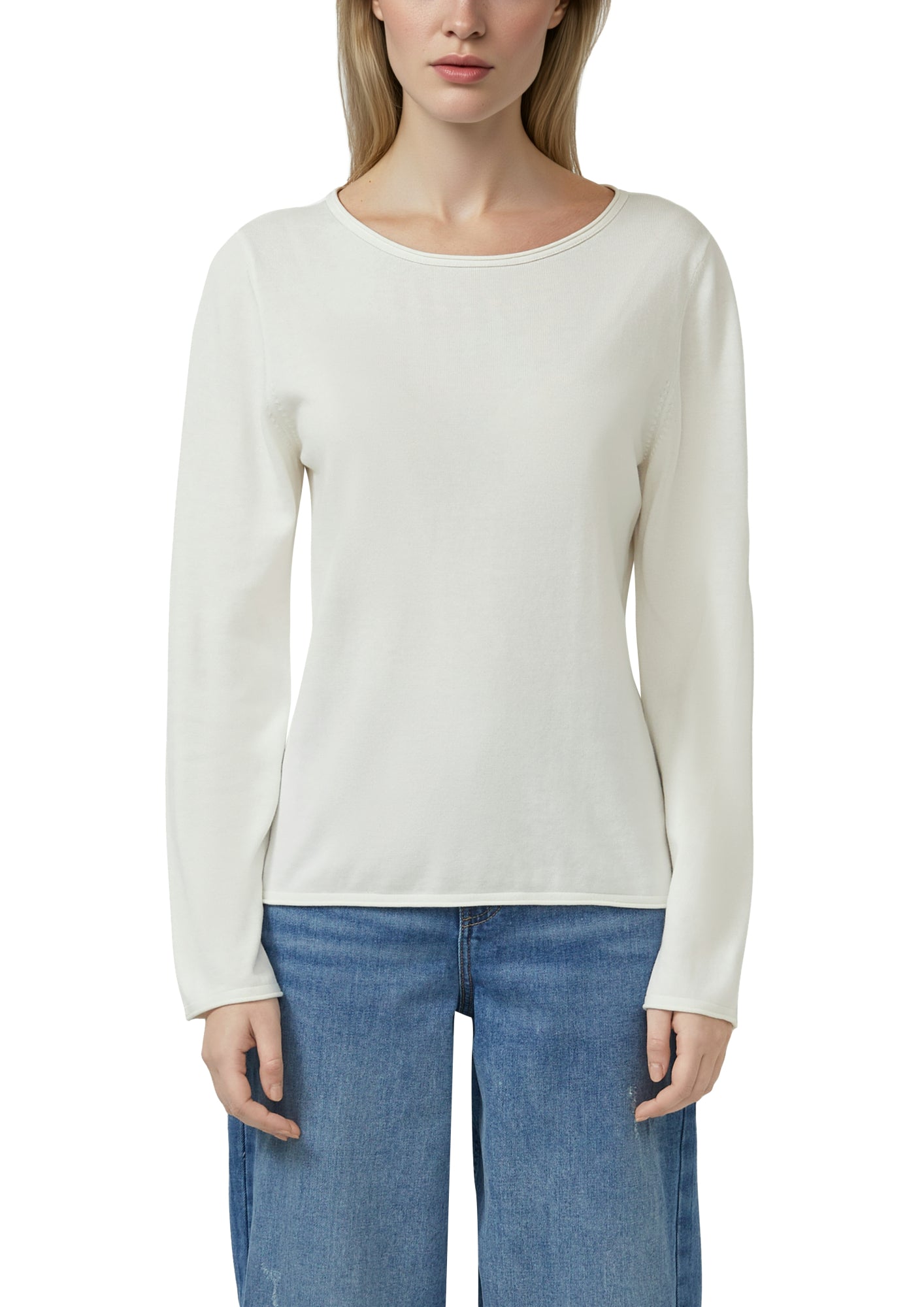 s.Oliver Langarmshirts  creme