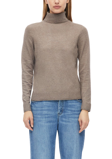 Feinstrickpullover mit Rollkragen
