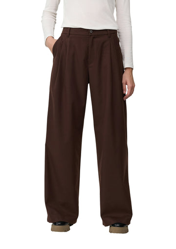 Flanell-Hose mit Bundfalten