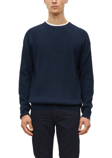 Gerippter Flammgarn-Pullover