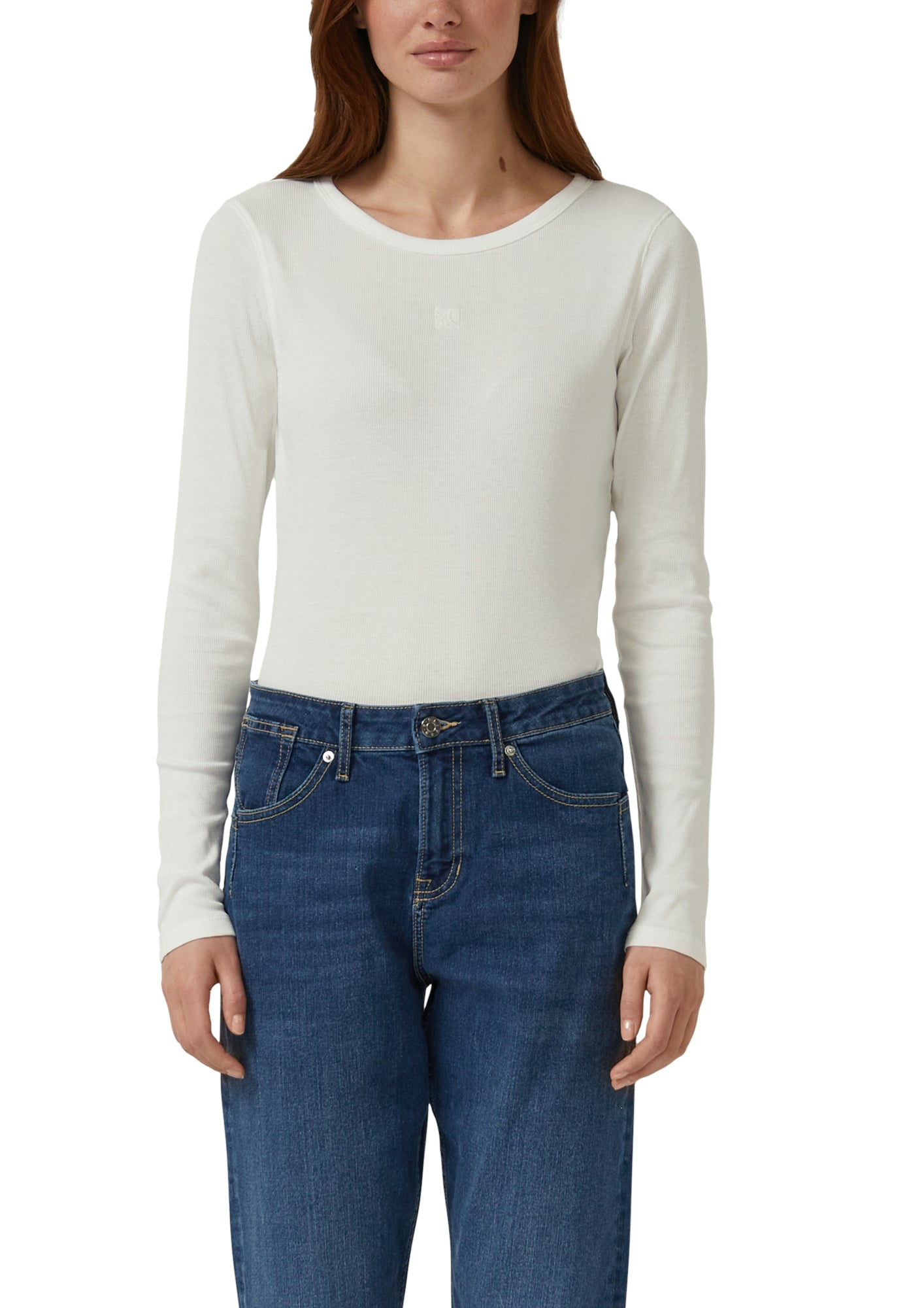 s.Oliver Langarmshirts  creme