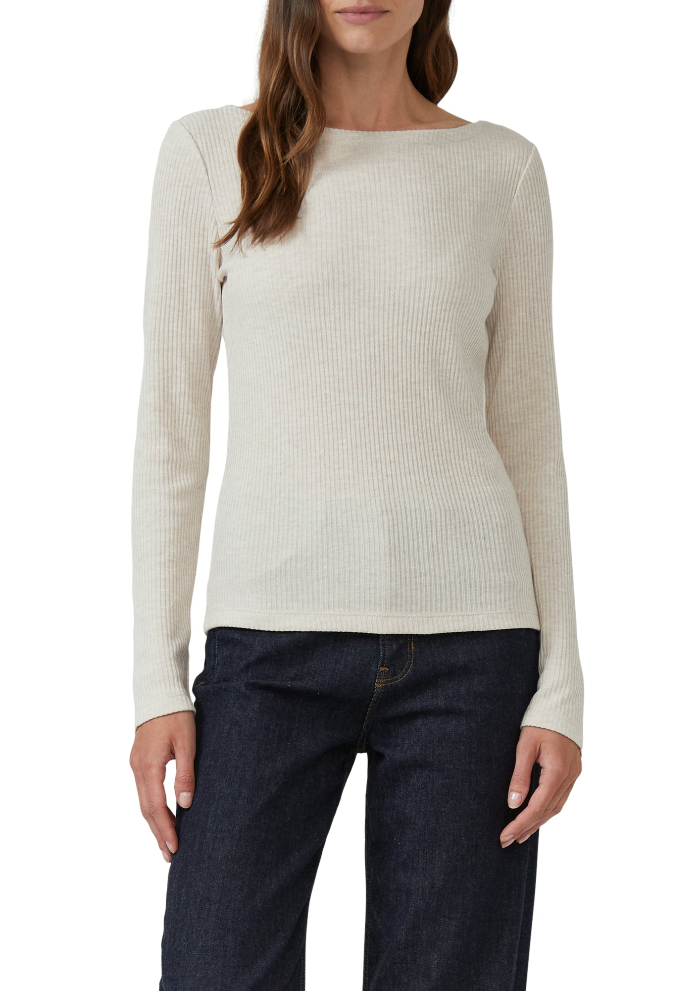 s.Oliver Langarmshirts  weiß