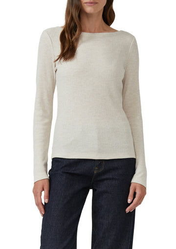 Geripptes Langarmshirt