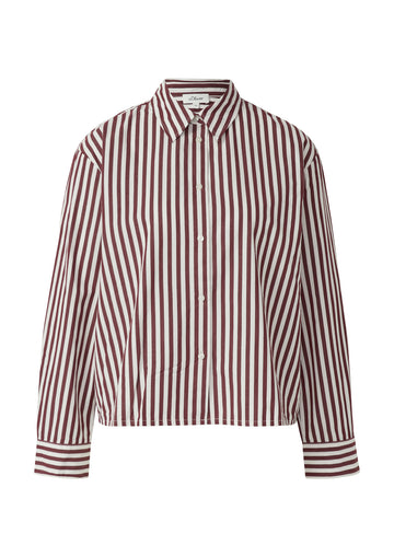 Gestreifte Baumwoll-Bluse