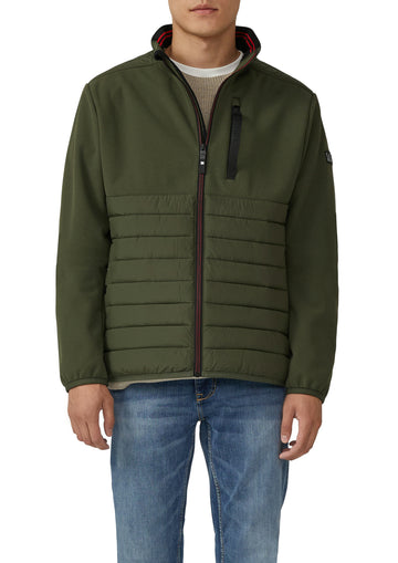 Jacke im Fabricmix