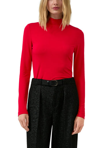 Jerseyshirt mit Stehkragen