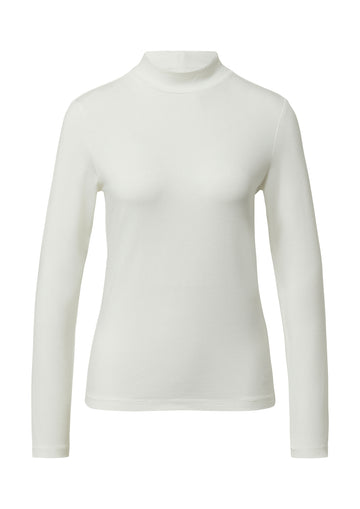 Jerseyshirt mit Stehkragen