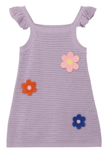Kurzes Kleid aus Ajourstrick