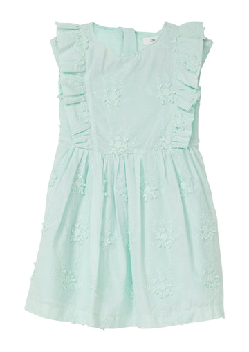 Kurzes Kleid mit Flügelärmeln