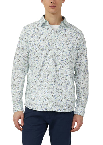 Langarmhemd mit All-Over-Print