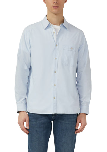 Langarmhemd mit Kentkragen