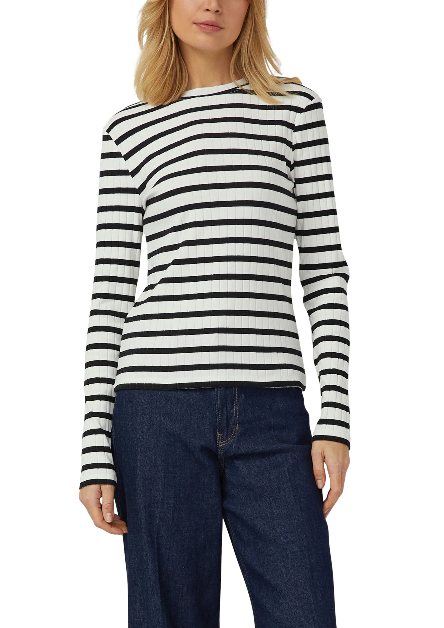 s.Oliver Langarmshirts  creme