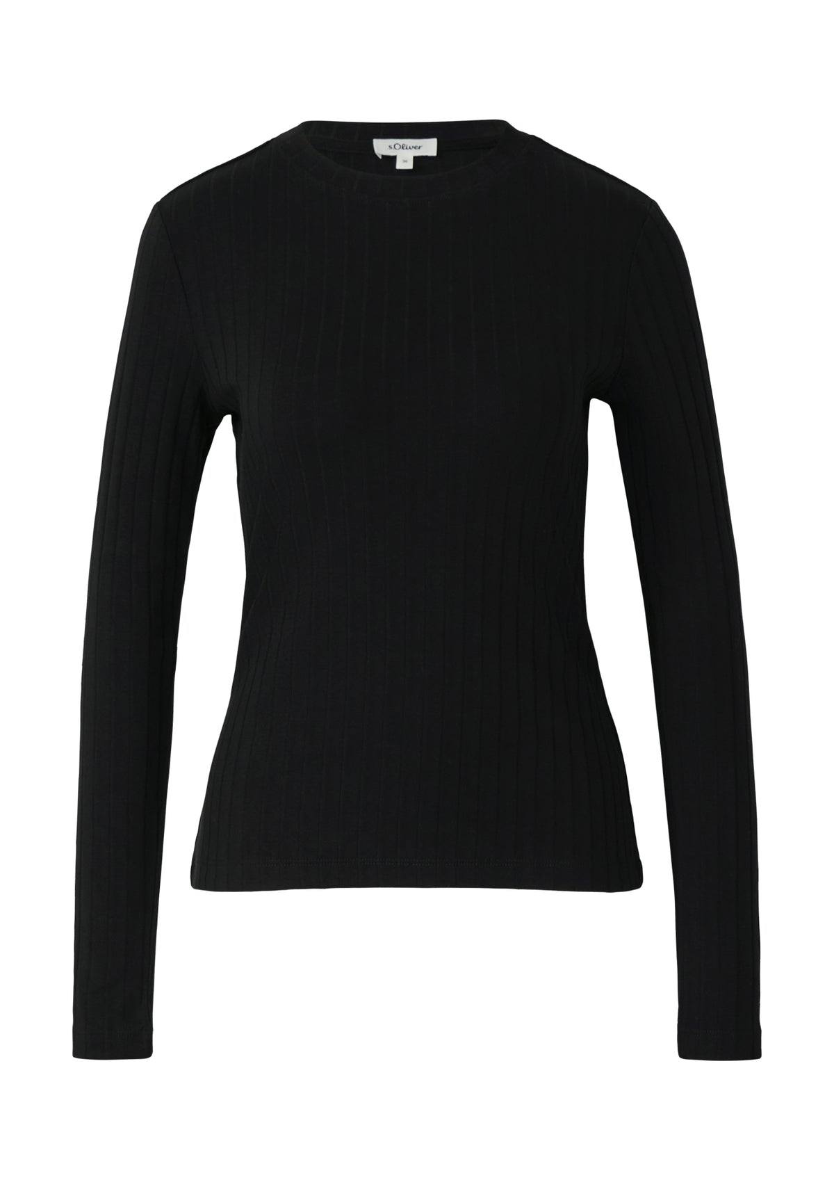 s.Oliver Langarmshirts  schwarz