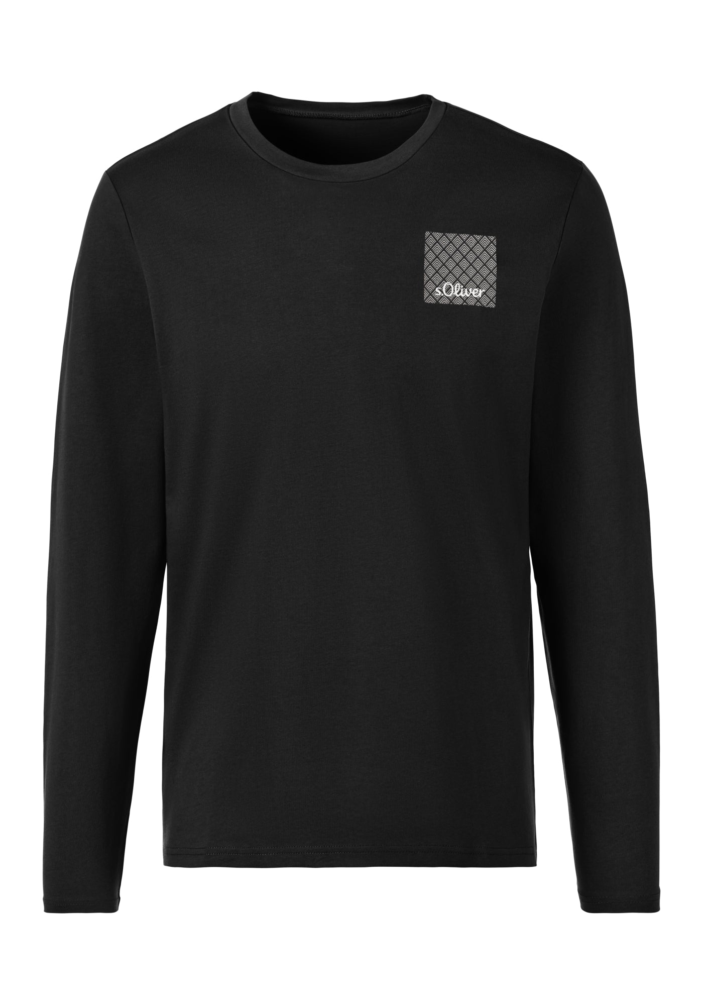 s.Oliver Pyjamashirts  schwarz