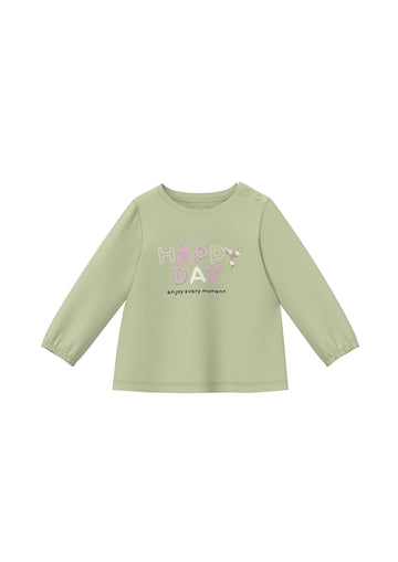 Langarmshirt mit Glitzer-Artwork