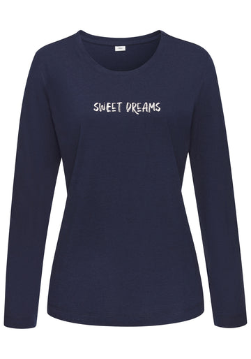 Langärmeliges Schlafshirt