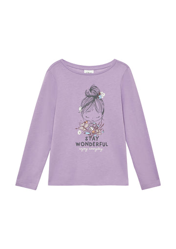 Longsleeve mit Glitzerprint