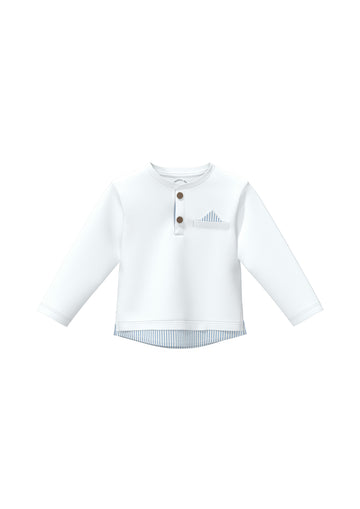 Longsleeve mit Knopfleiste