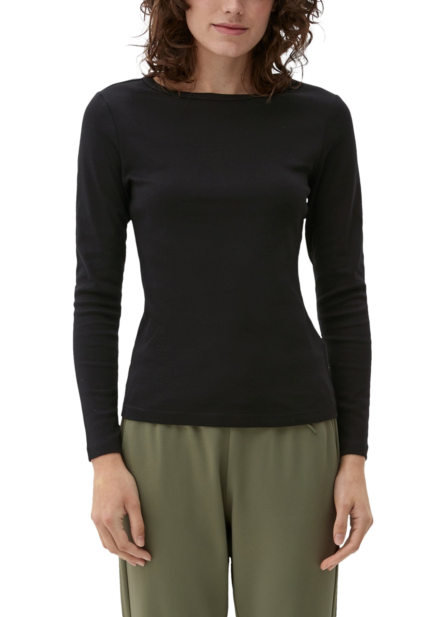 s.Oliver Langarmshirts  schwarz